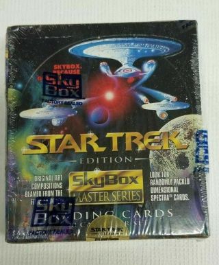 Star Trek Master Series Star Trek Trading Card Collector Pack Box 1993 Skybox