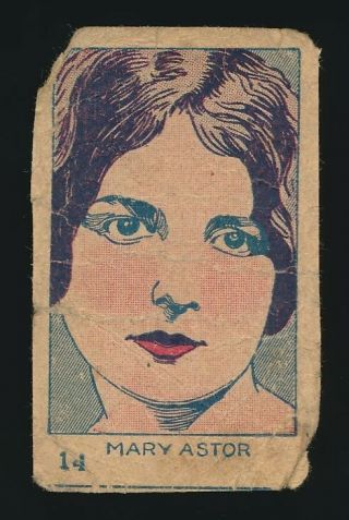 1926 - 27 W512 Actor Strip Cards 14 Mary Astor