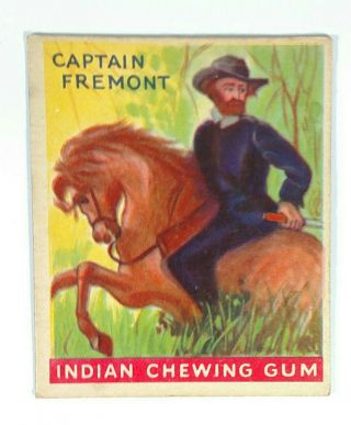 1933 Goudey Indian Gum Captain Fremont 112 Great Conditon See Photos