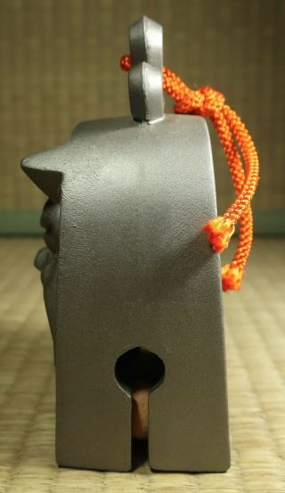 Ceramic Bell / Kawara Demon Design / Japanese / Vintage 4