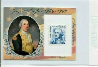 2018 Historic Autographs Potus George Washington Us Postal Stamp 5 - Cent