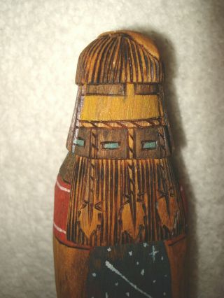 Hopi Carved Kachina Doll Yellow Corn Maiden 9 