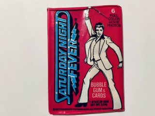 Vintage 1977 Saturday Night Fever Trading Card Wax Pack