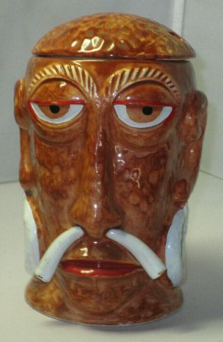 Vintage Mr.  Bali Hai San Diego Tiki Mug W/ Lid - Concave Bottom