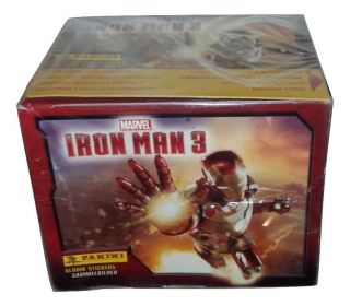 Iron Man 3 Movie Box 50 Packs Stickers Panini