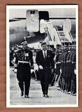 1964 Topps Jfk President John F Kennedy 20 In Mexico City Nm,  Cond.