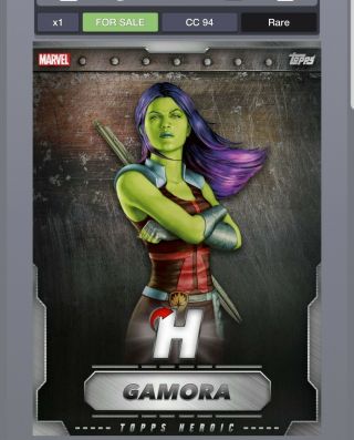 Topps Marvel Collect Digital Card Silver Heroic August Vip Gamora 2019 Low Cc