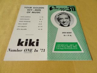83 Kiki Radio Golden Key 30 Music Survey Hawaii Hawaiian 12/28/70