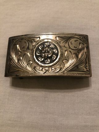 Ace Guadalajara Mexico Small Sterling Silver Belt Buckle
