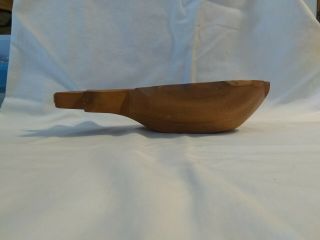 Vintage Monkey Pod Wood Pineapple Shape Bowl,  Made in Phillipines 2