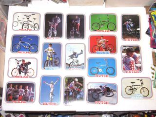 1984 Bmx Bike Racing Trading 59 Card Set Rare Old School Nos Hutch Itson