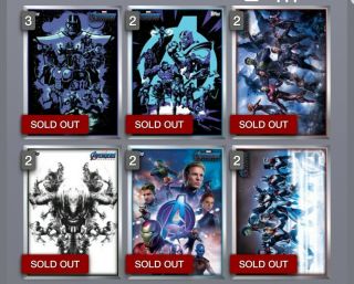 Topps Marvel Collect Avengers Endgame Poster Set Of 10,  Award
