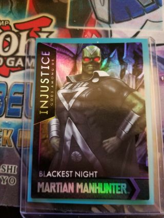 Injustice Arcade Dave & Busters Blackest Night Martian Manhunter 78 ? Holo Foil