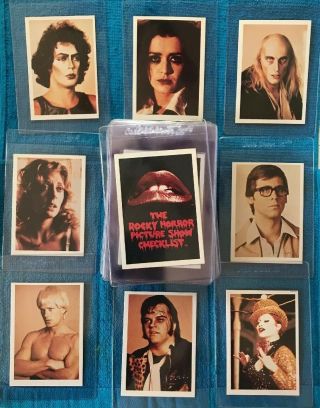 1975 The Rocky Horror Picture Show Trading Card Set Of 60 In Nrmt - Mt