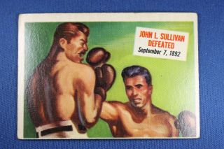 1954 Topps Scoop - 71 John L.  Sullivan Defeated - G/vg
