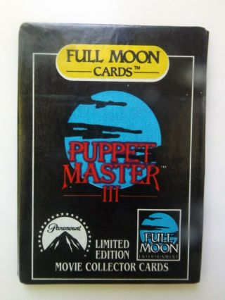 Full Moon Puppet Master 3 Trading Cards 1991 Pack