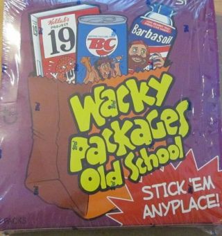 Topps Wacky Packages Olds 1 Fr 2009 Full Box 24 Packs With Poster Vhtf