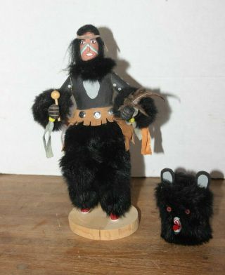 Authentic Vtg Hand Crafted Navajo Kachina Doll 