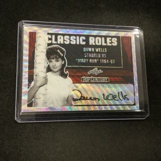 Dawn Wells 2019 Leaf Pop Century Metal Roles Silver Prismatic Autograph Auto Jk