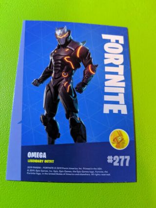 2019 Panini Fortnite Foil 277 OMEGA,  Holofoil Card 2