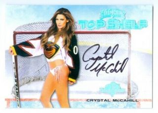 Crystal Mccahill " Top Shelf Autograph Card " Benchwarmer Hockey 2014