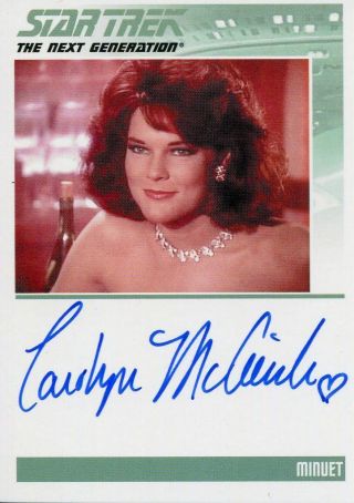 Star Trek Tng The Complete Series 1 Autograph Card Carolyn Mccormick