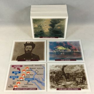 Famous Battles Of The Civil War (tuff Stuff 1991) Complete 100 - Card Set W Photos
