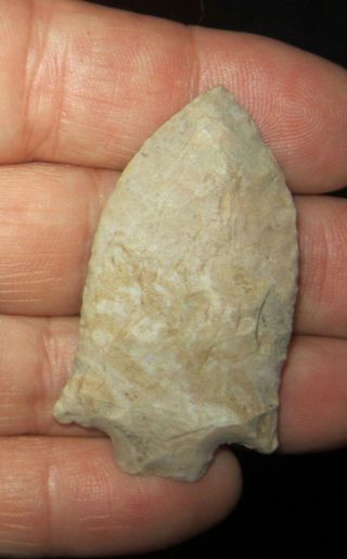 Authentic Tennessee 2 1/16 " Stemmed Spear Artifact Arrowhead Sumner County