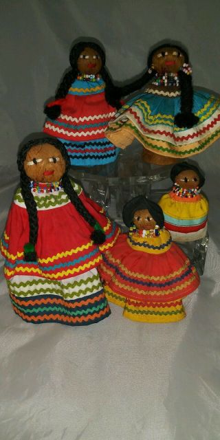 Vintage Seminole Indian Dolls