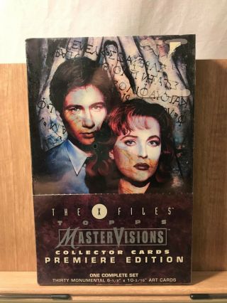 X - Files Topps Master Vision Collector Cards Premier Edition Nib