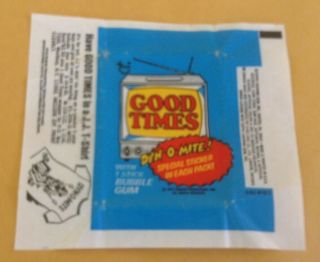 1975 Topps Good Times Trading Cards Wax Pack Wrapper