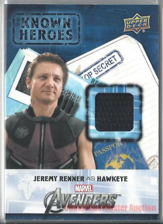 Ud Captain America Civil War Known Heroes Memorabilia Card Kh - Ha Hawkeye Black