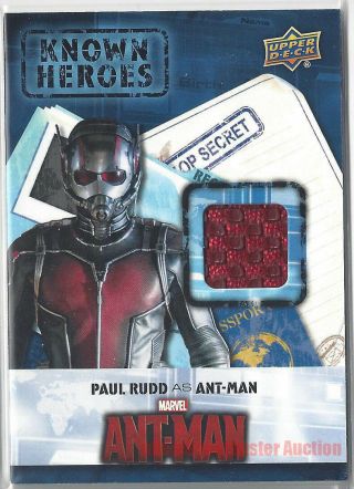 Ud Captain America Civil War Known Heroes Memorabilia Card Kh - Am Ant - Man Checker