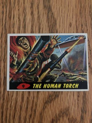1962 Topps Bubbles Mars Attacks Card 9 The Human Torch - Card