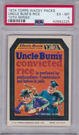 1974 Topps Wacky Packages Uncle Bum 