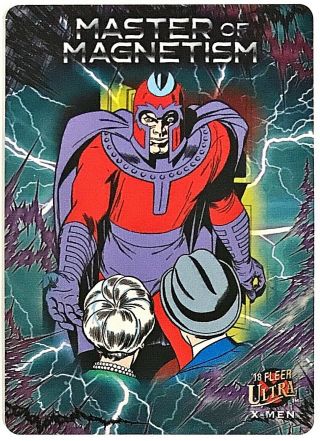 2018 Upper Deck Fleer Ultra X - Men Magneto Master Of Magnetism Metal Card Mm3