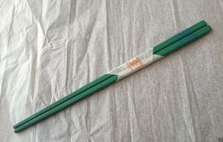 Handmade Lacquered Chopsticks (green Kids) Best Buy Made In Japan Special Gift