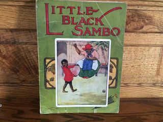 Little Black Sambo Book - Saalfield Publisher - 1120g - Color Illustrations -