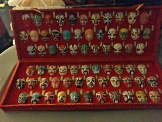Miniature Set Chinese Opera Kabuki Mask