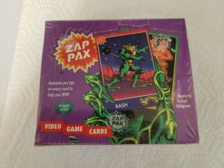 Vintage Zap Pax Video Game Cards 1992 Battletoads Factory Box