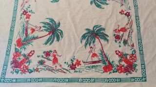 Vintage Tiki Luau Tablecloth 2