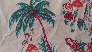 Vintage Tiki Luau Tablecloth 4