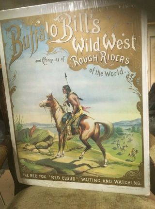 Buffalo Bill Museum Wild West Rough Riders,  Red Cloud Art Poster