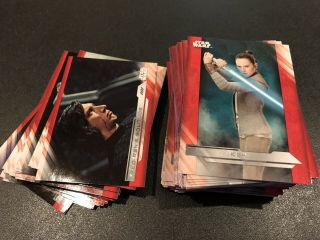 2017 Topps Star Wars The Last Jedi Complete Set 1 - 100ct Rey Kylo