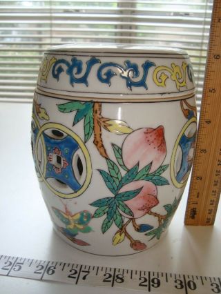Vintage Chinese Porcelain Garden Stool Canister/Jar 2