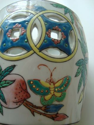 Vintage Chinese Porcelain Garden Stool Canister/Jar 6