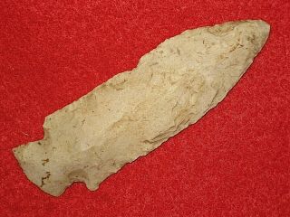 Authentic Native American Artifact Arrowhead 3 - 5/8 " Missouri Etley Point H15