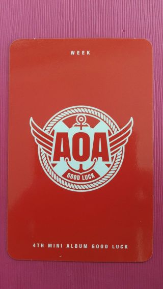 AOA SEOLHYUN Official PHOTOCARD WEEK Ver.  4th Album GOOD LUCK Photo Card 설현 2