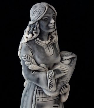 Slavic Goddess Lada Marble Figurine Sculpture Patroness of Love Beauty Fertility 3