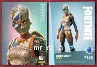 Royale Knight 193 Rare Outfit Holofoil Fortnite Holo Foil Epic Games Series 1